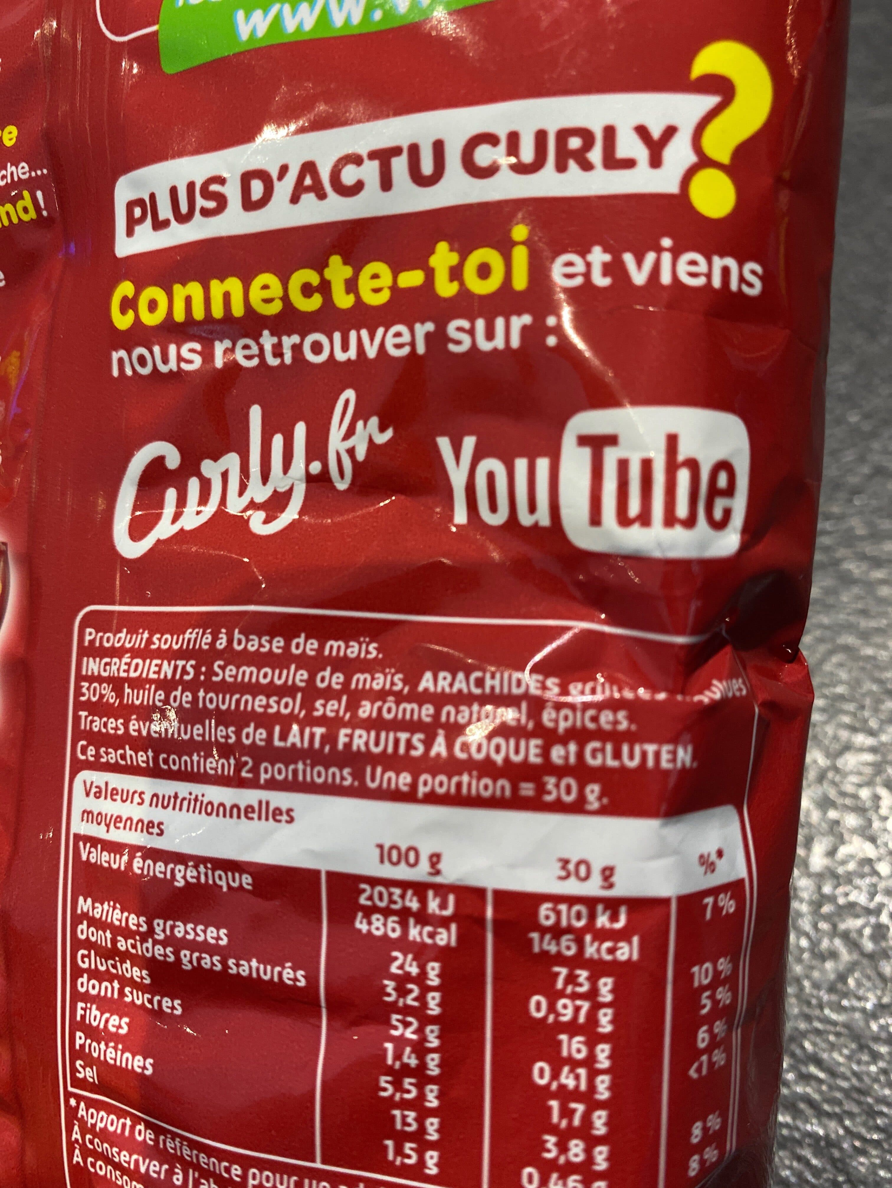 Curly Curly cacahuete packshot