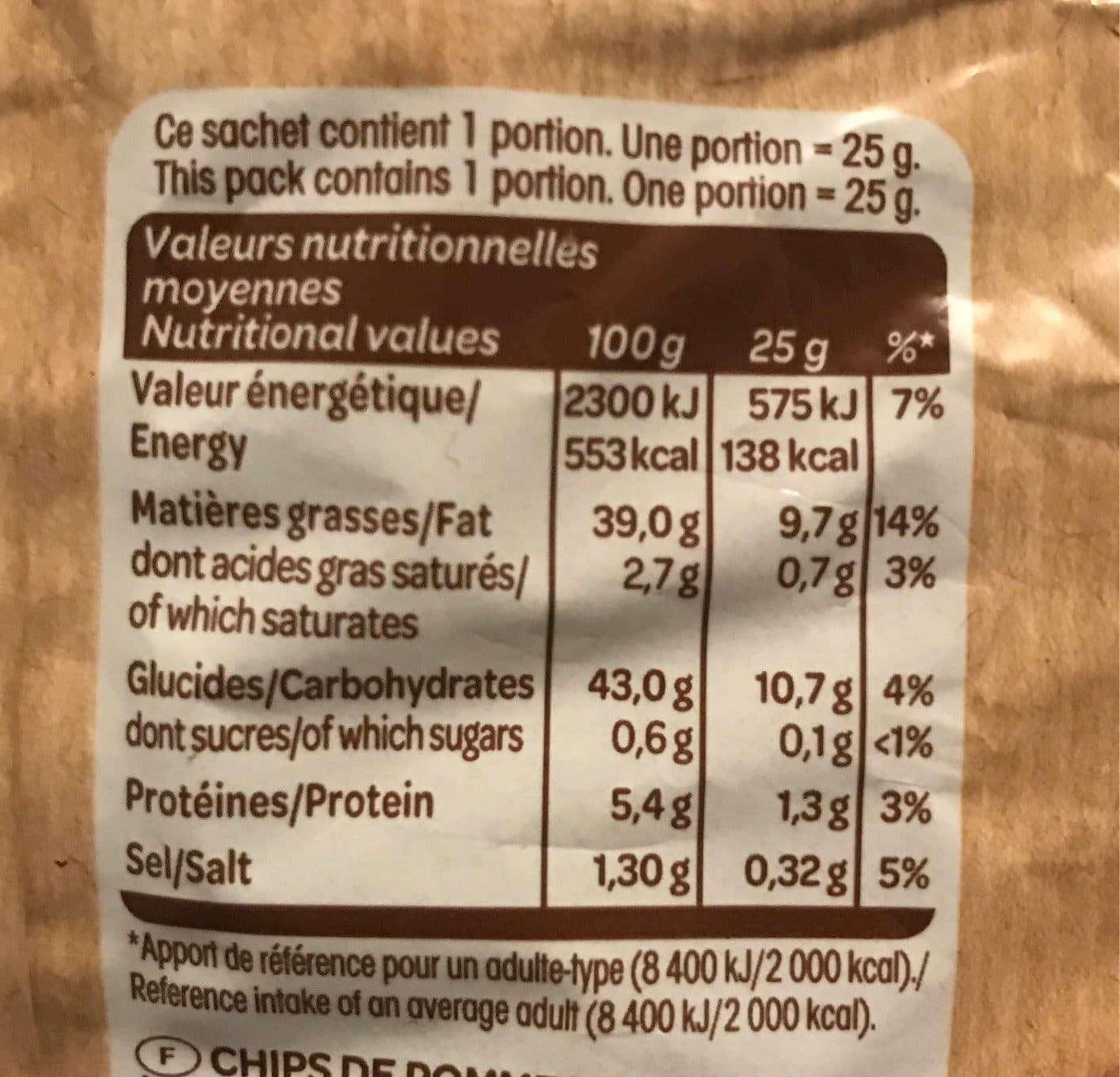 Intersnack Chips à l'ancienne au sel fin packshot