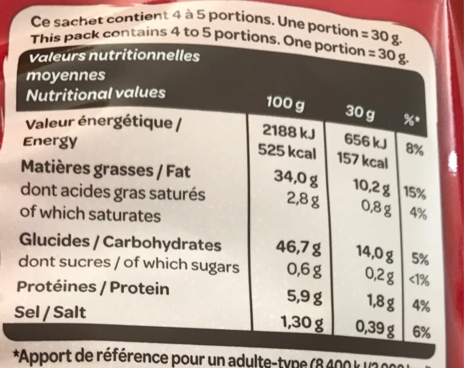 Intersnack France La classique nature packshot