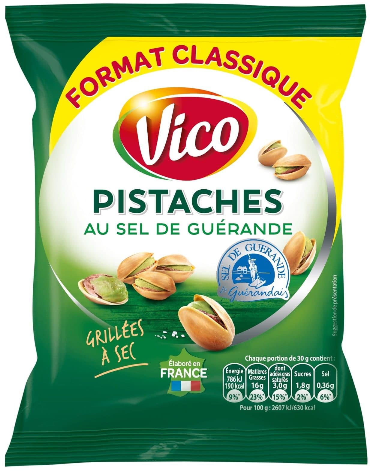 Intersnack Pistaches grillées à sec packshot