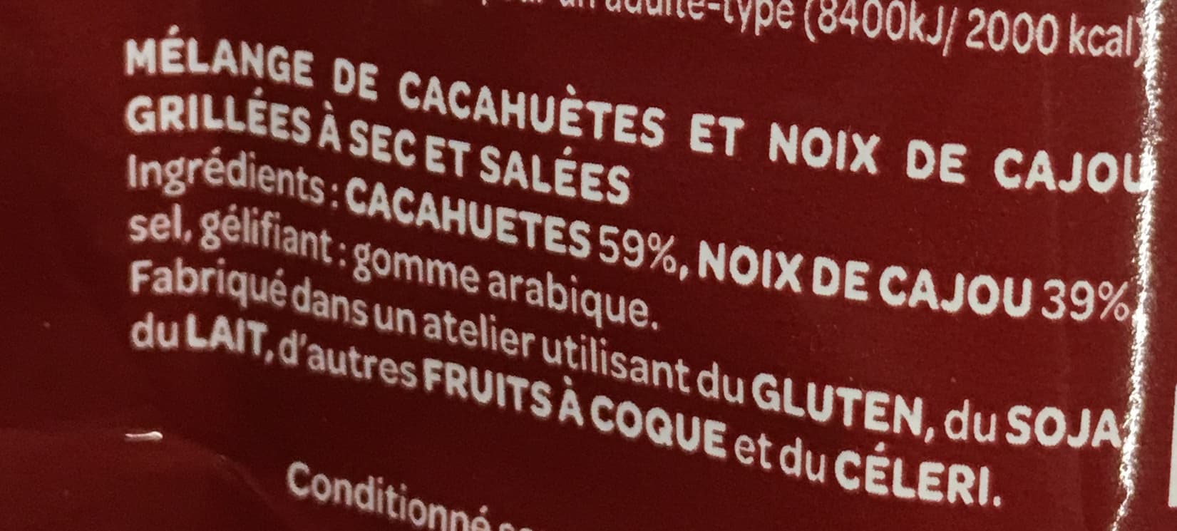 Vico Cajous & cacahuètes grillées à sec et salées packshot