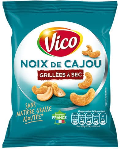 Vico Noix de cajou grillées à sec packshot