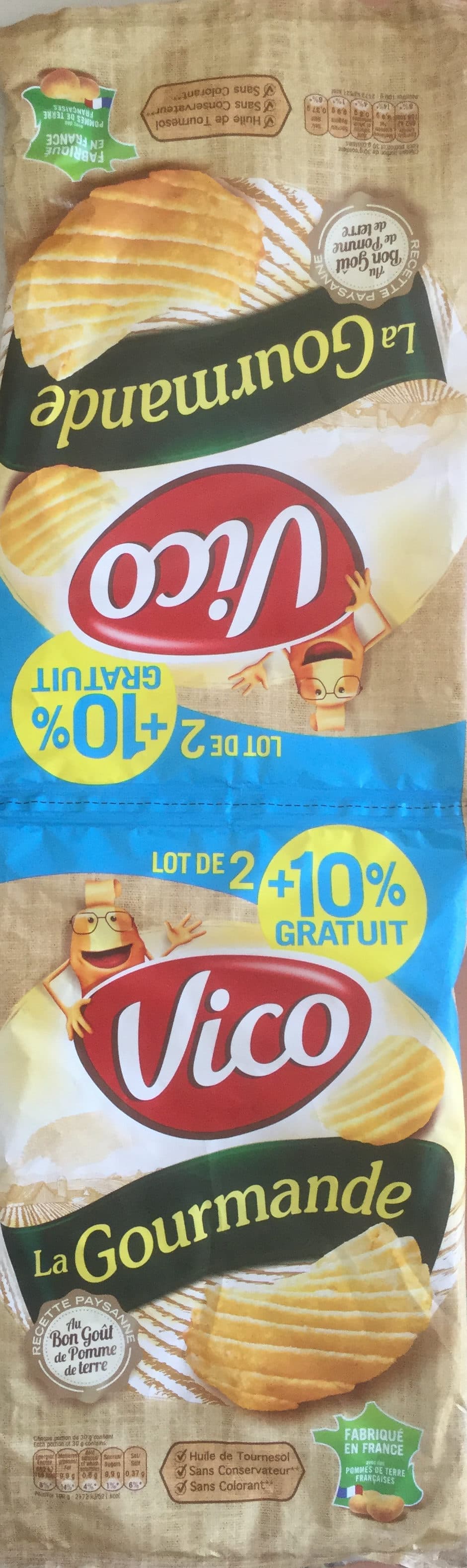 Intersnack Chips La Gourmande (lot de 2, +10% gratuit) packshot