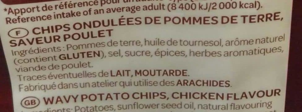 Intersnack Chips ondulées Vico, saveur Poulet Grillé packshot