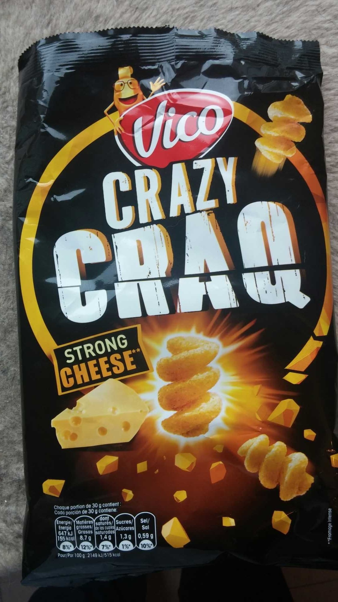 Vico Crazy Craq Strong Cheese packshot