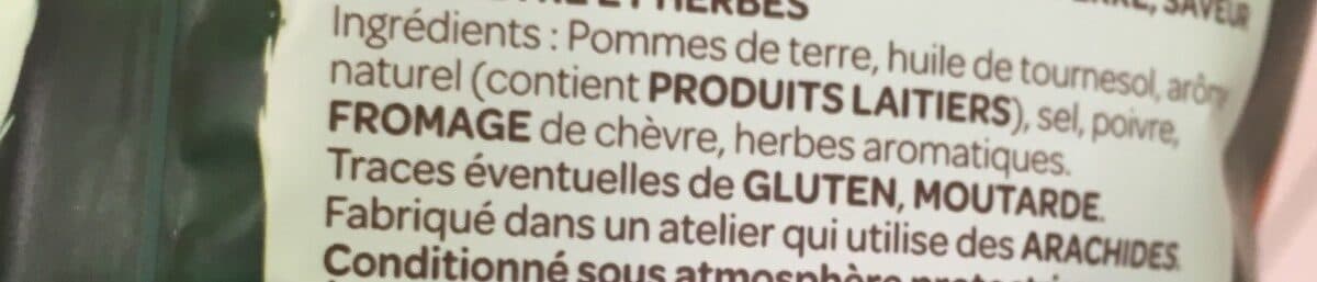 VicoIntersnack Chips saveur chèvre chaud & Herbes 120g packshot