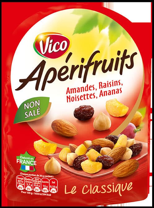 Apérifruit Apérifruits Le classique - Amandes, Raisins, Noisettes, Ananas packshot