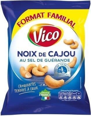 Intersnack Noix de cajou au sel de Guerande packshot