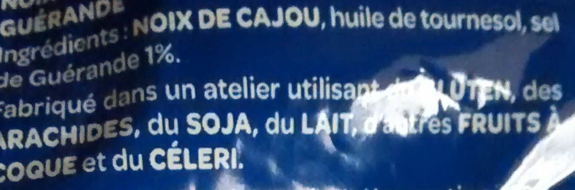 Intersnack Noix de cajou au sel de Guerande packshot
