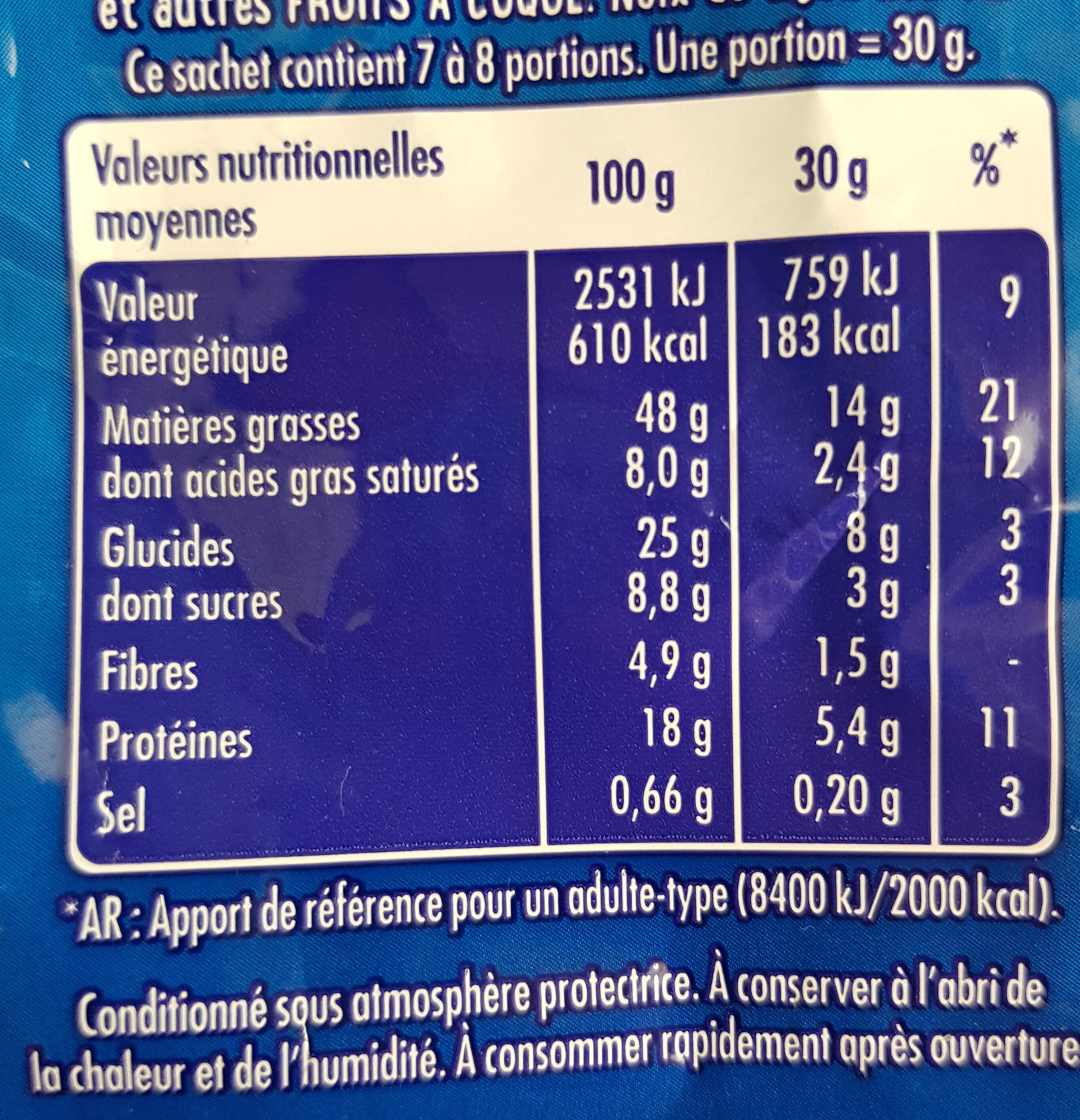 Intersnack Noix de cajou au sel de Guérande packshot