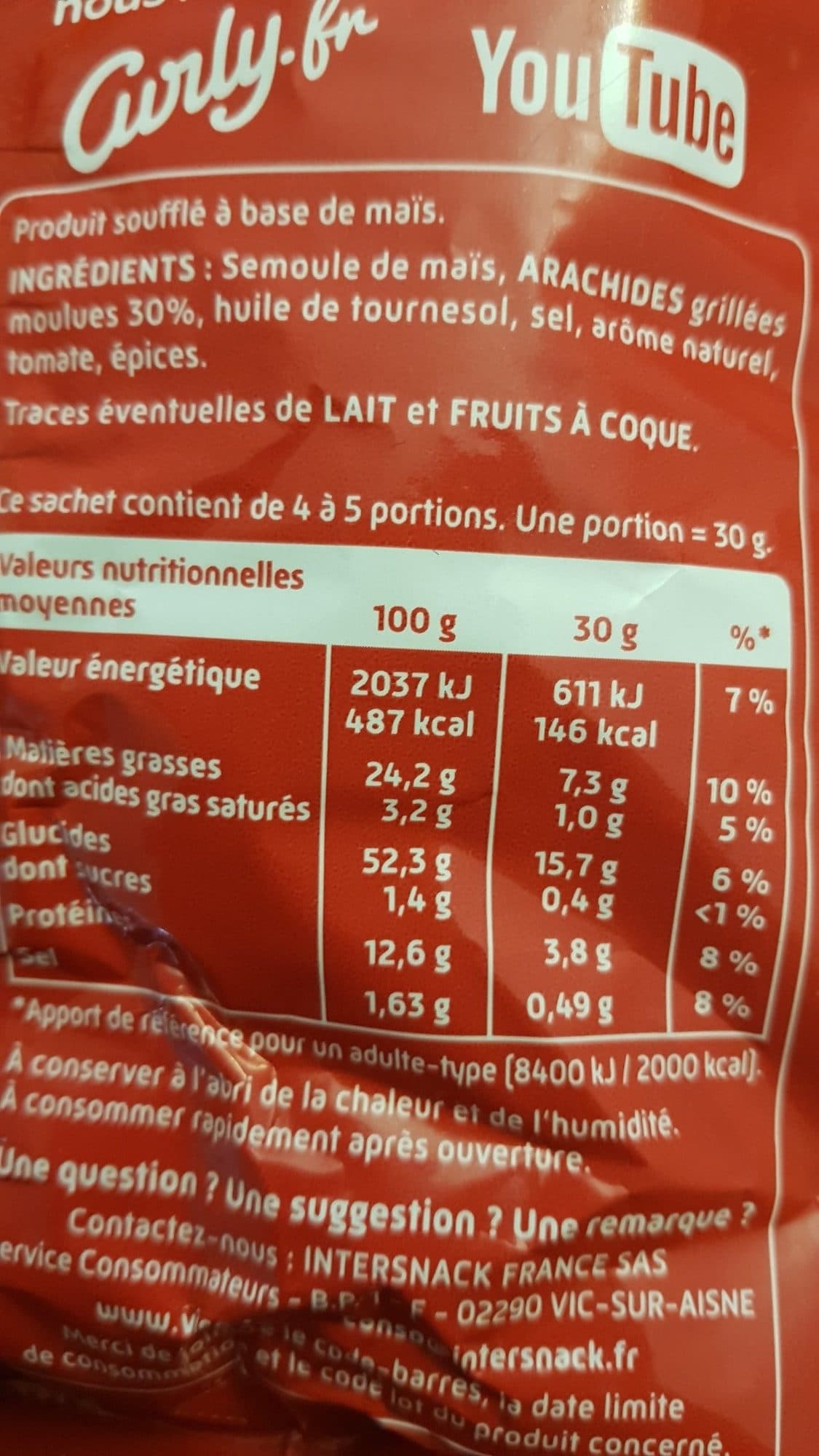 Curly Curly cacahuète l'Original 145 g - Format familial packshot