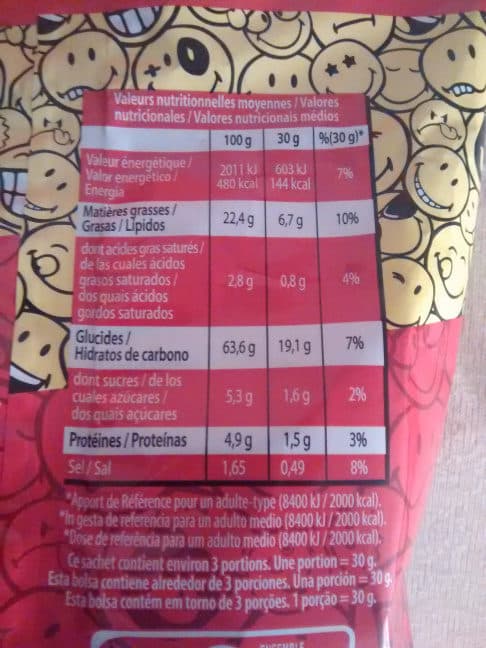 SmileyWorld Smiley snacks goût pizza packshot