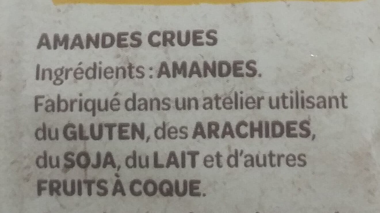 Intersnack Amandes non grillées non salé packshot