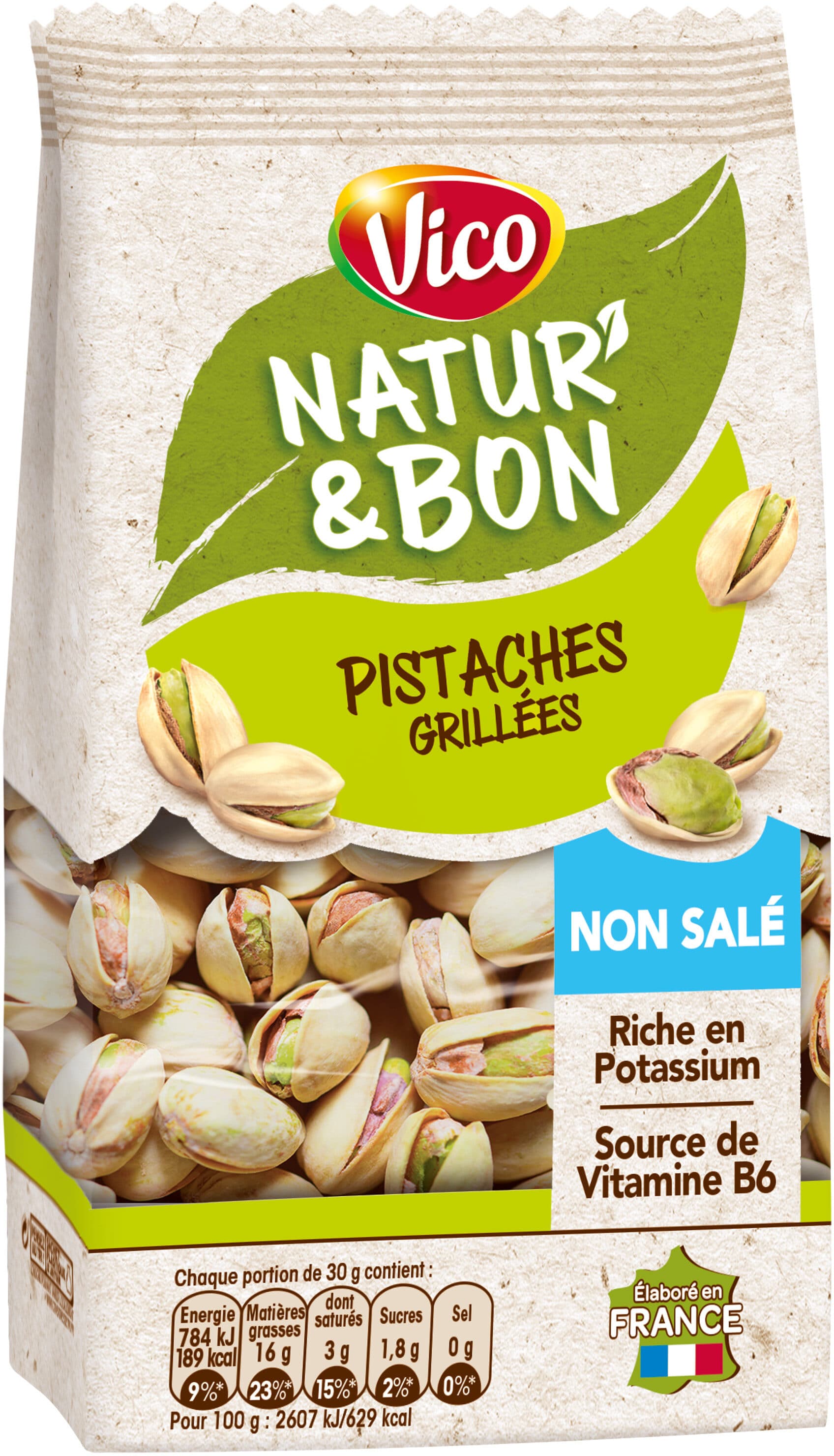 Intersnack Pistaches grillées non salées packshot