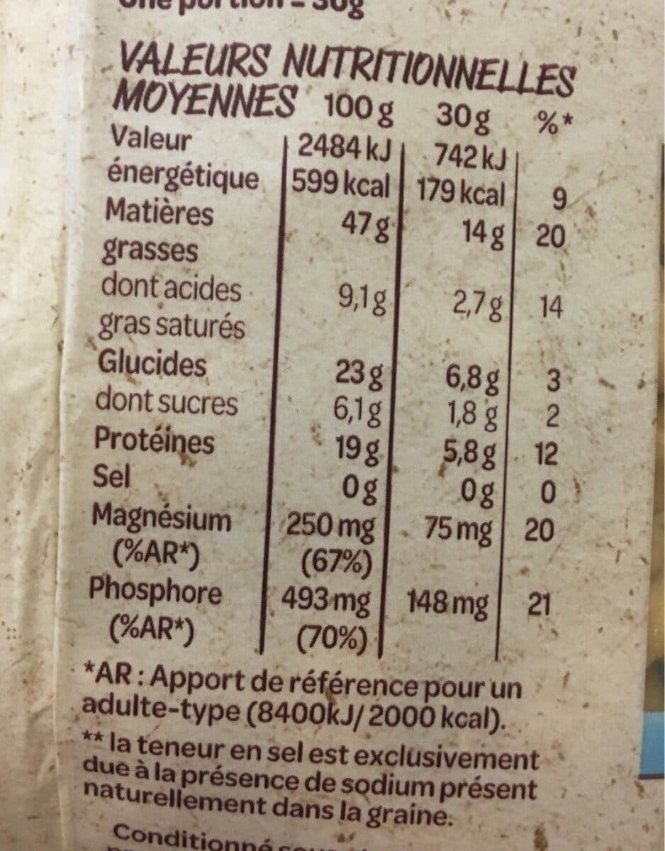 Intersnack Natur'&Bon Noix de cajou non grillées non salé packshot