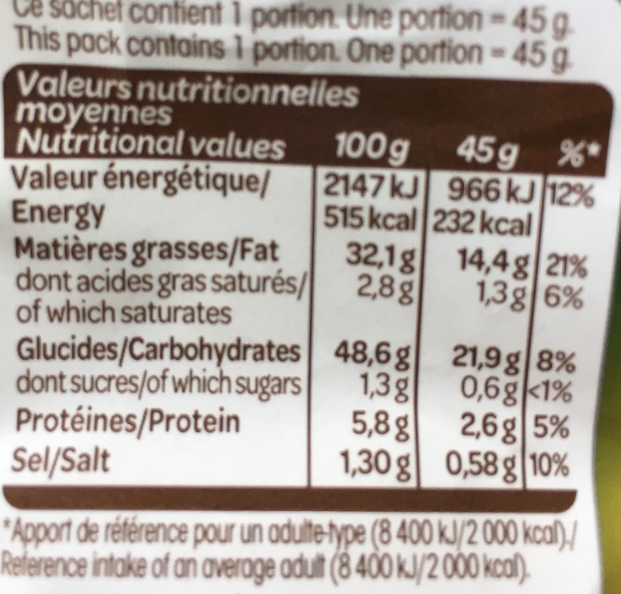 Intersnack Chips saveur chèvre chaud 45g packshot
