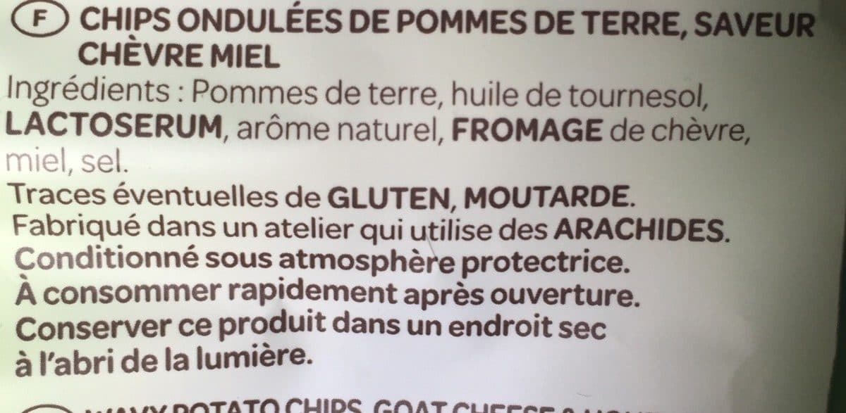 Intersnack Chips saveur chevre chaud et miel 120g packshot