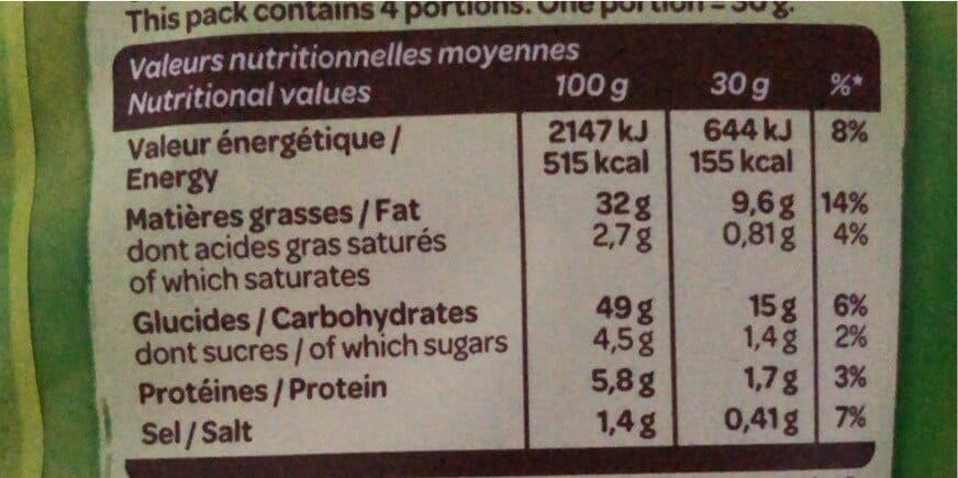 Intersnack Chips saveur chevre chaud et miel 120g packshot
