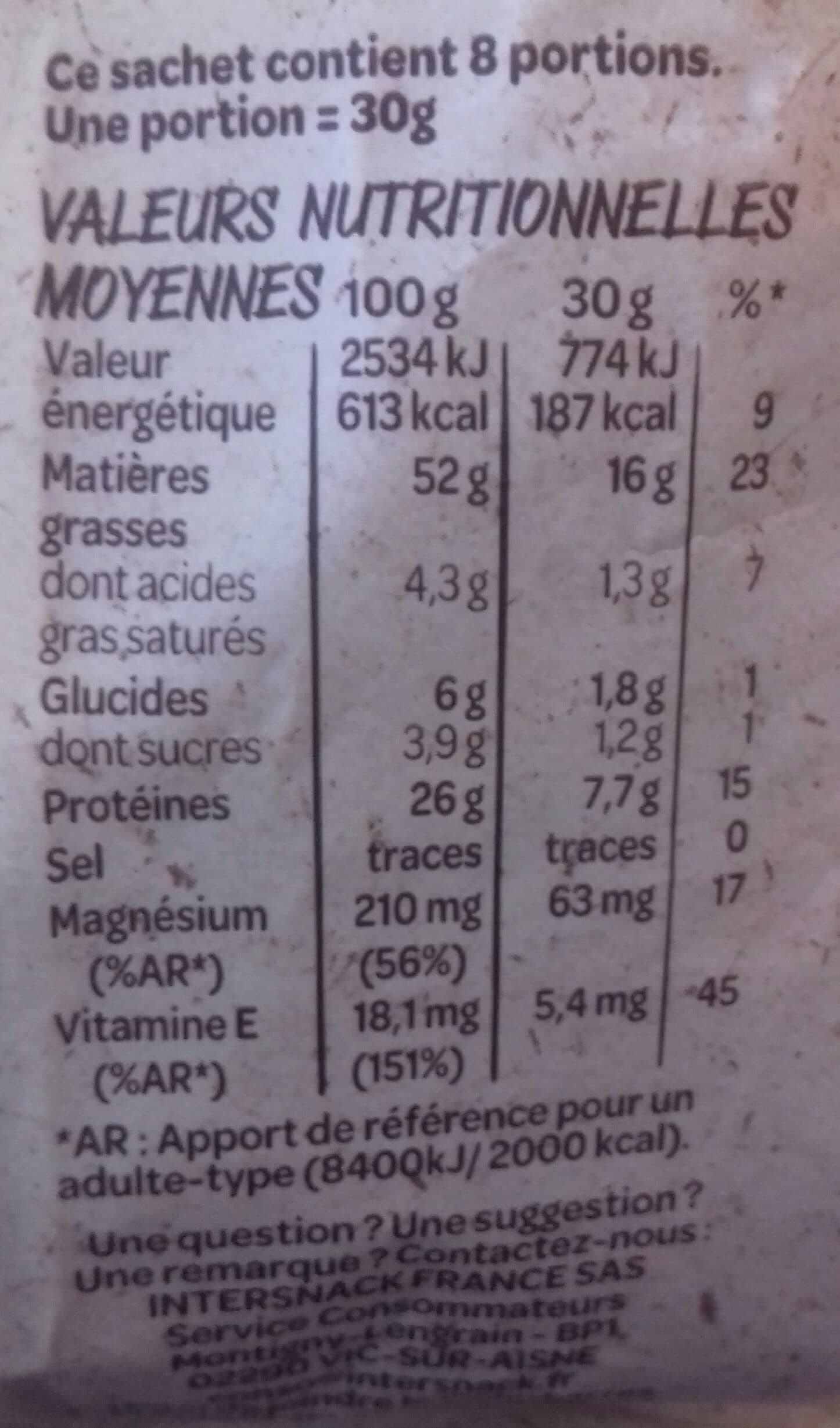 Intersnack Amandes non grillées non salé packshot