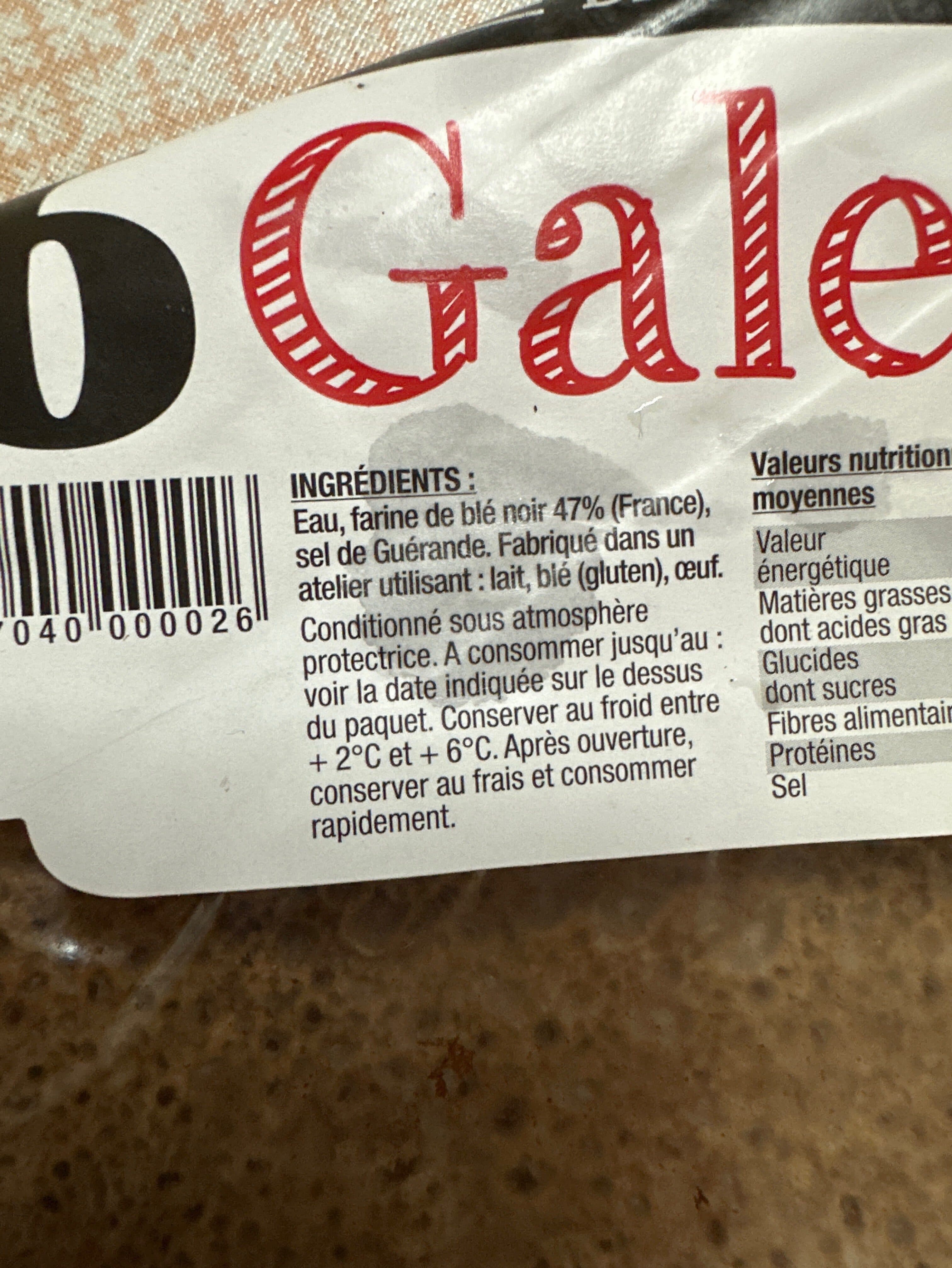 Galettes Bertel Galettes De Blé Noir packshot