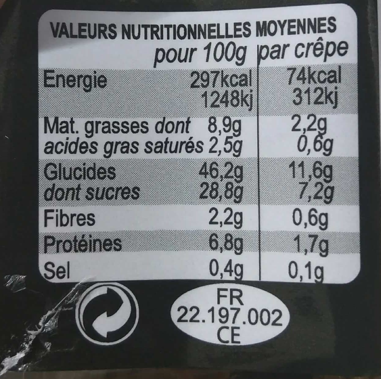Bertel Crêpes Chocolat Façon Mignardises packshot