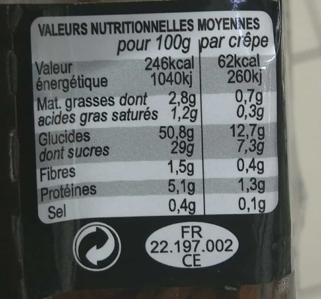 Bertel Crêpes Framboise Façon Mignardises packshot