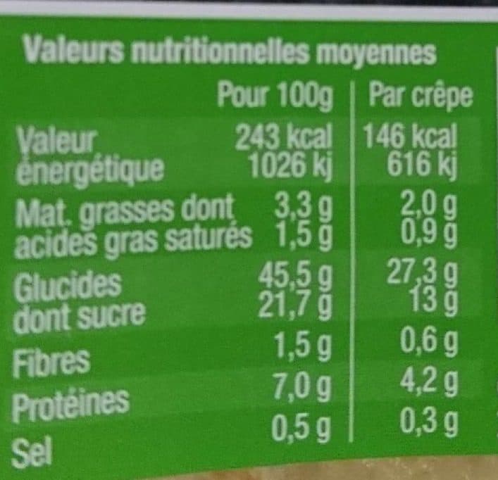 Bertel Crêpe de froment packshot