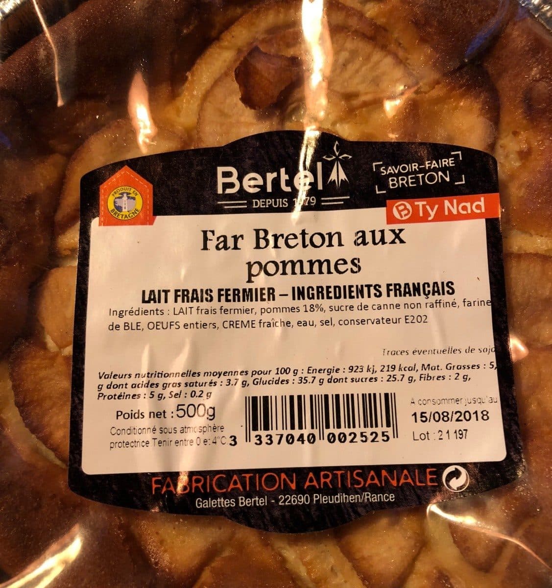 Bertel Far Breton aux Pommes packshot