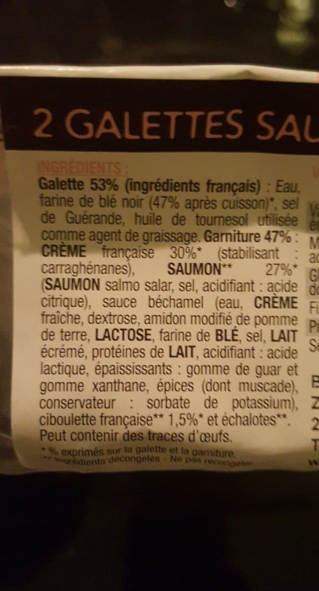 Galettes Bertel 2 galettes pur blé noir saumon crème française à la ciboulette packshot