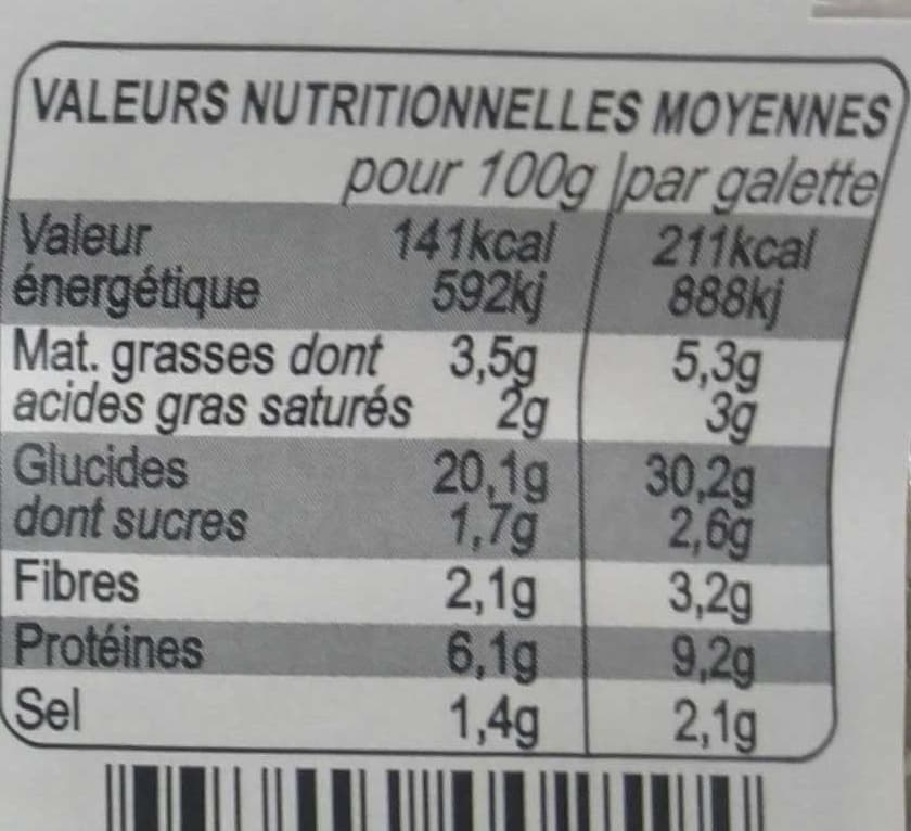 Bertel 2 Galettes Garnies, Tomates Cuisinées, Chèvre Affiné et Herbes de Provence packshot
