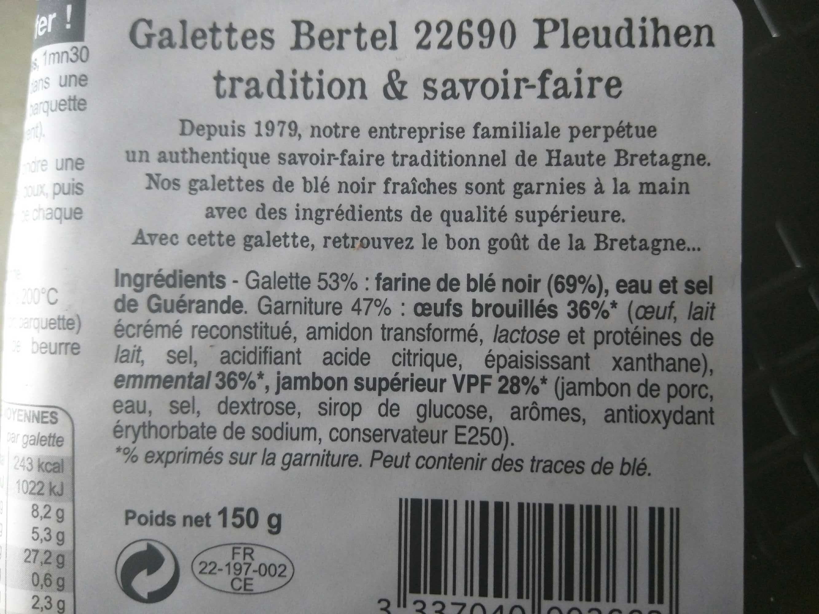 Bertel La complète - Galette pur blé noir packshot