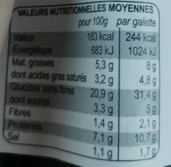Bertel La Nordique - Galette Pur Blé Noir, Saumon, Crème et Ciboulette packshot