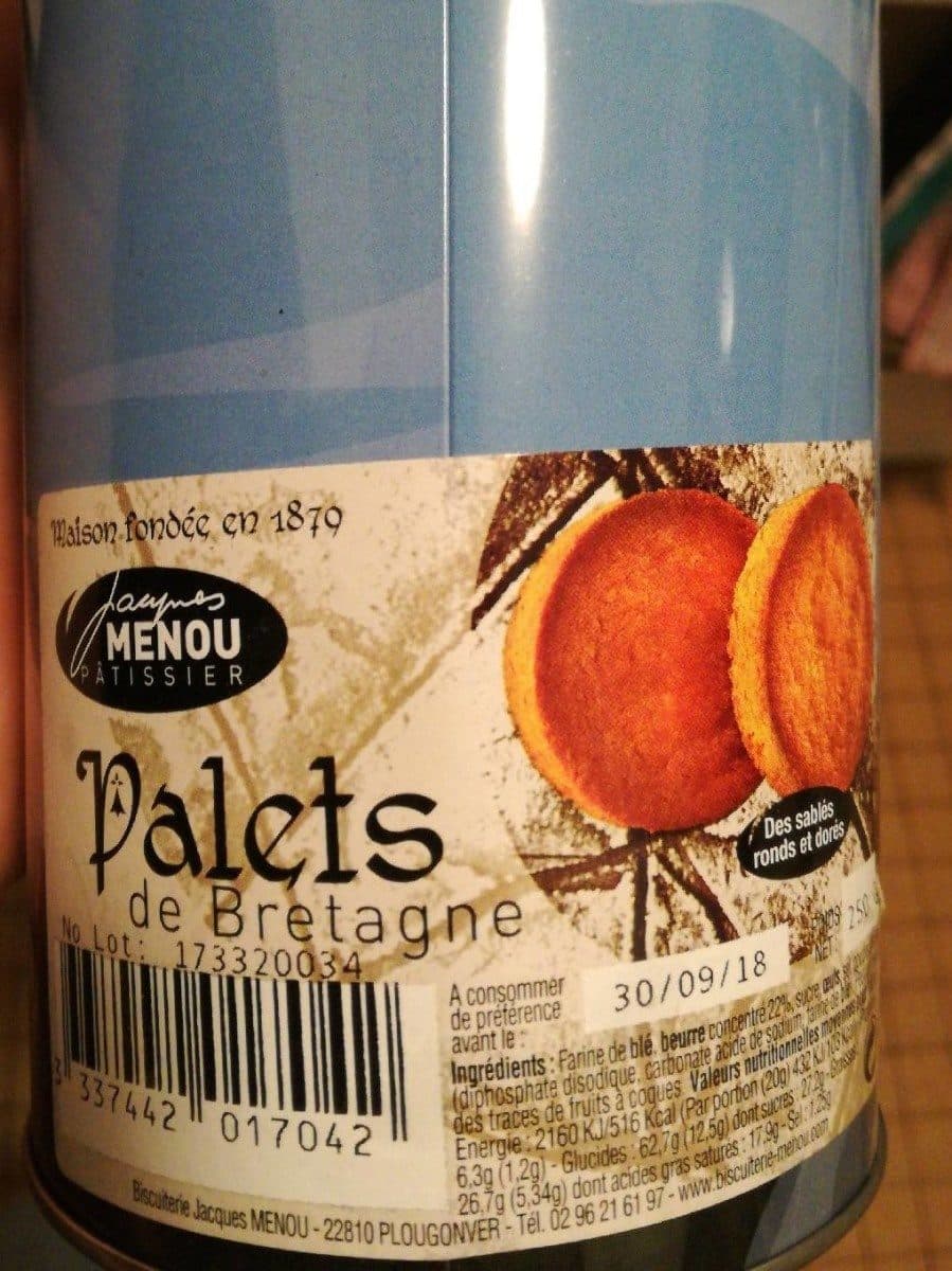 Jacques Menou Palets de Bretagne packshot