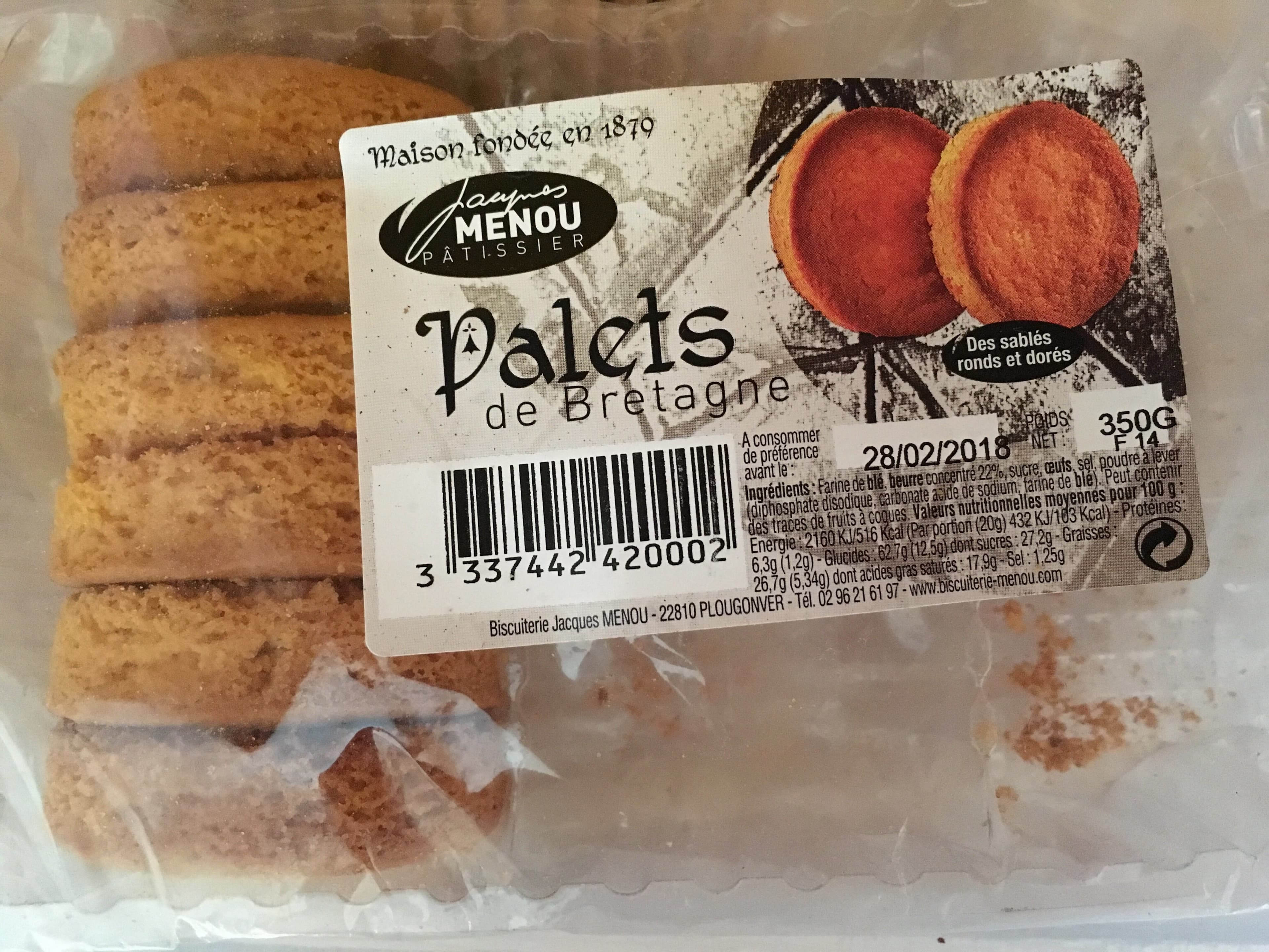 Jacques Menou Palets de Bretagne packshot