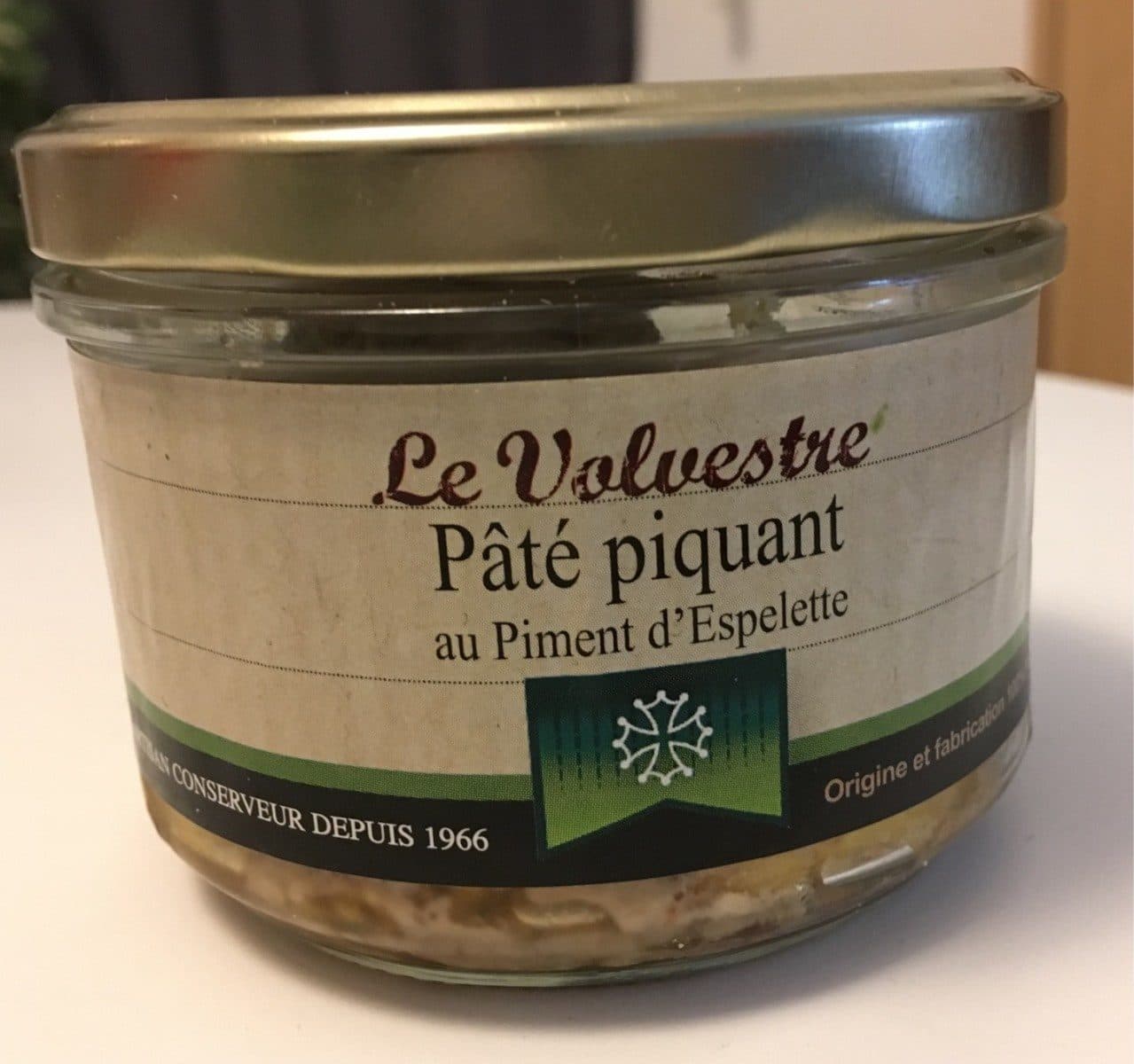 Le Volvestre Pâté piquant au piment d'espelette packshot