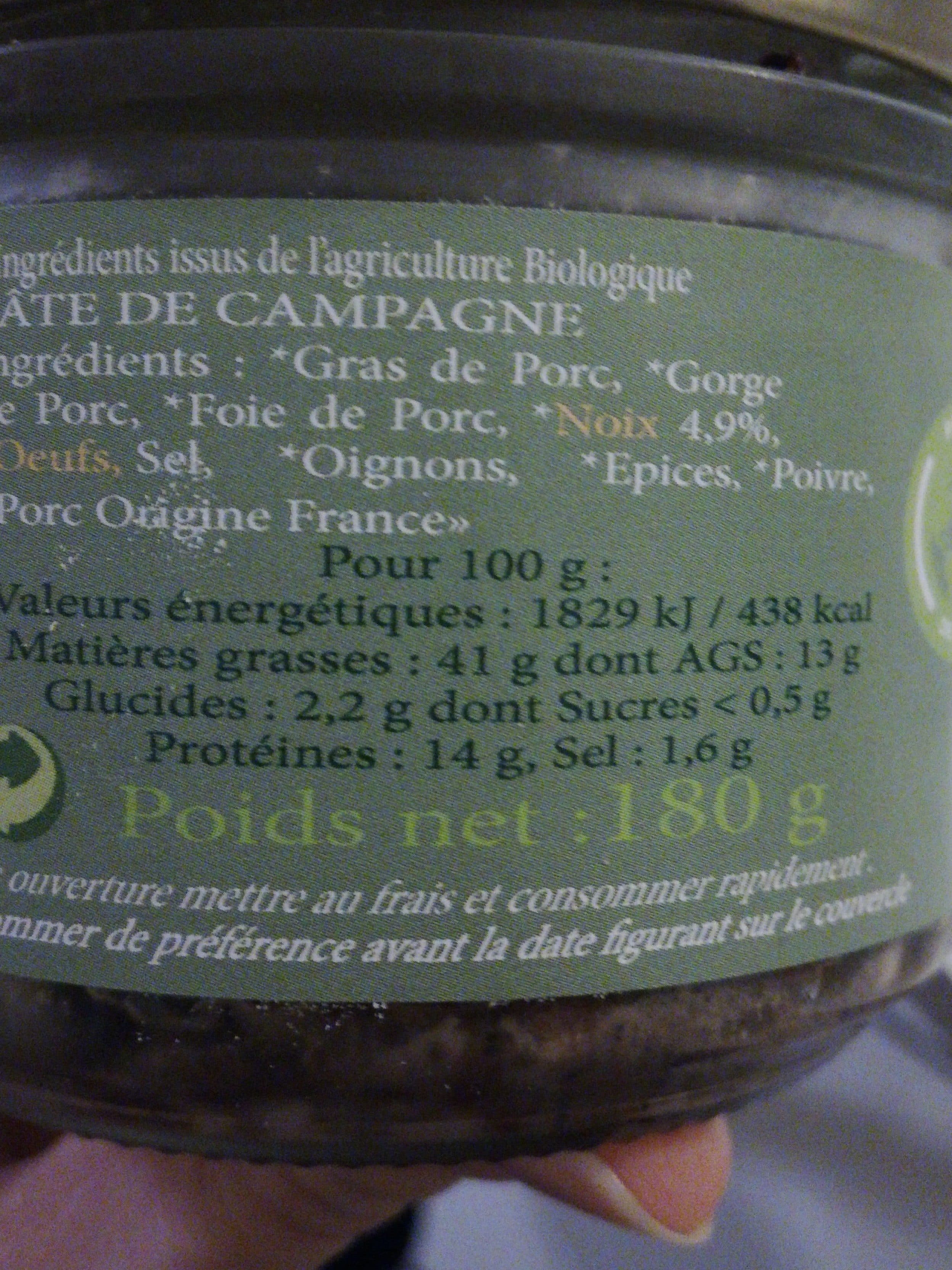 Elisabeth Patignac Pate De Campagne Aux Noix Recette Ariegeoise Bio packshot