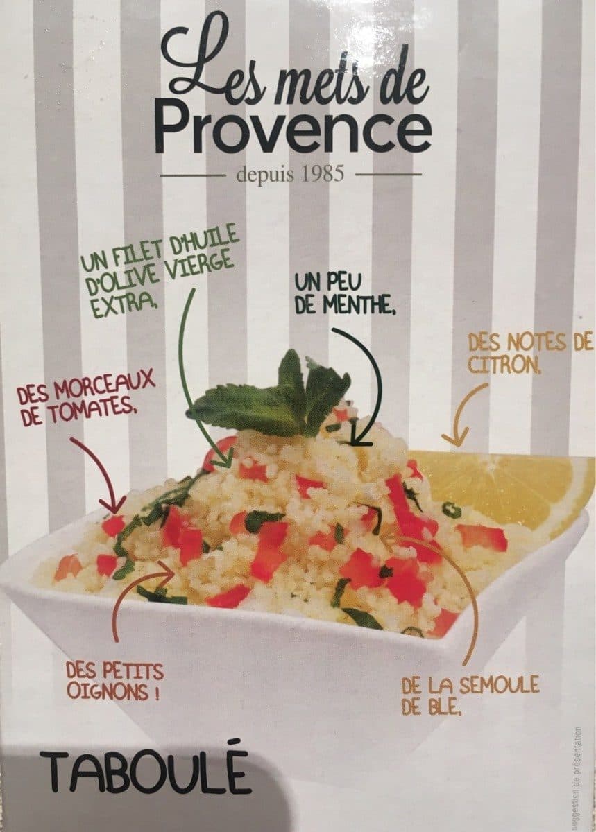 Les Mets De Provence Taboulé packshot