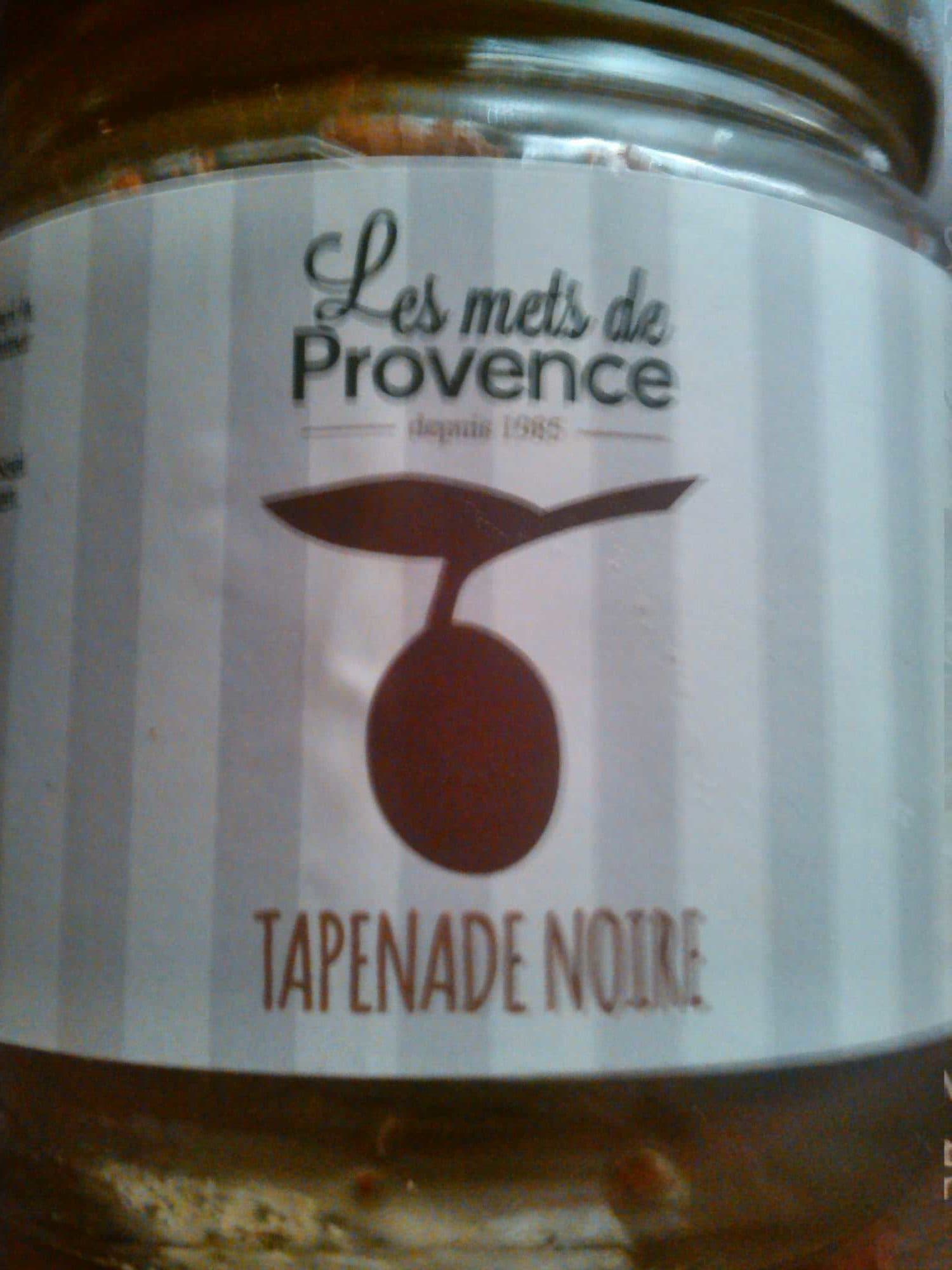 Les mets de Provence Tapenade Noire packshot