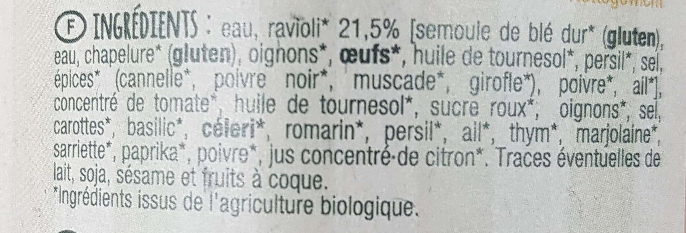 Les Mets De Provence Ravioli végétariens packshot