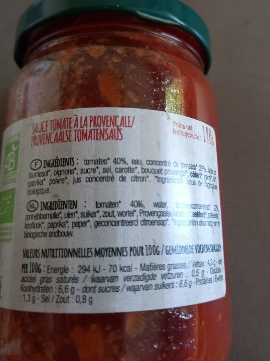 Les Mets De Provence Sauce tomate à la provençale packshot