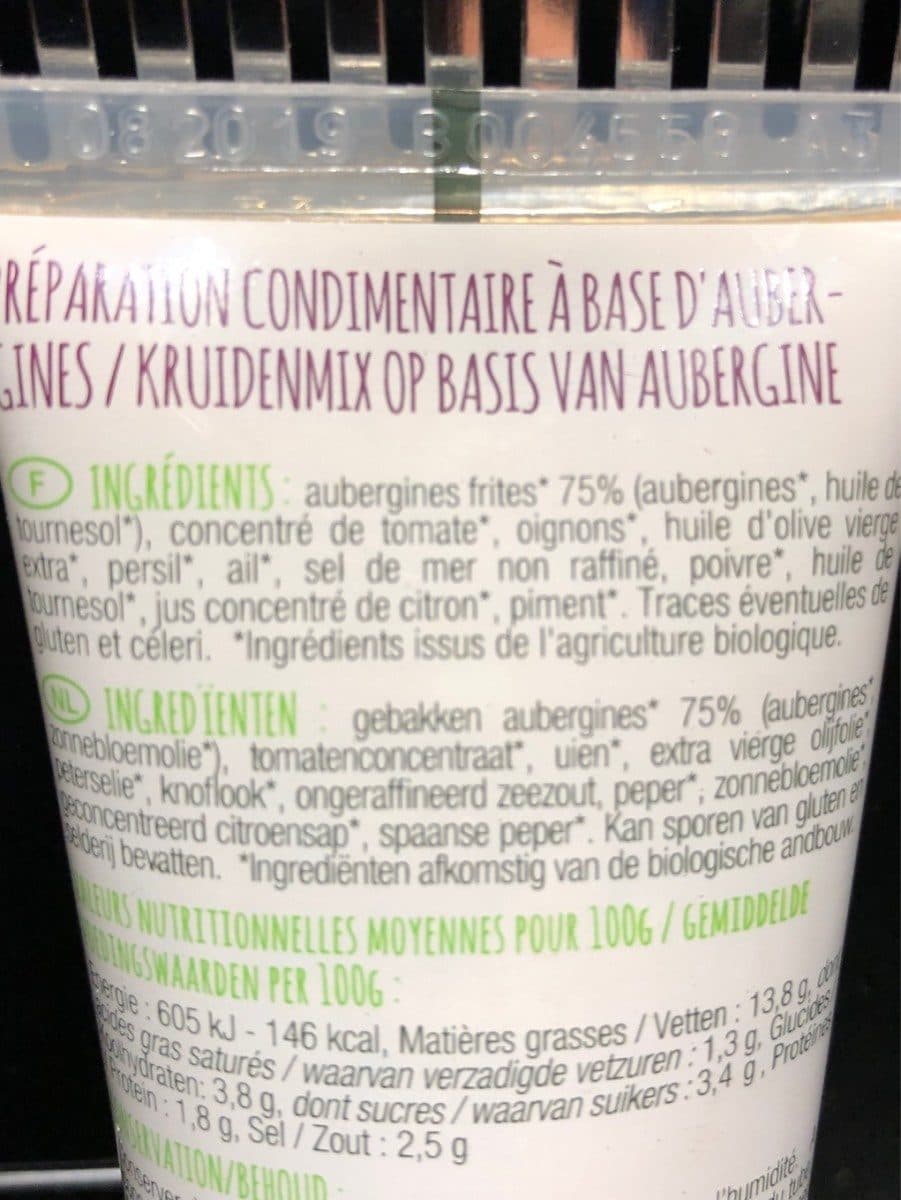 Franprix Caviar d'aubergines packshot