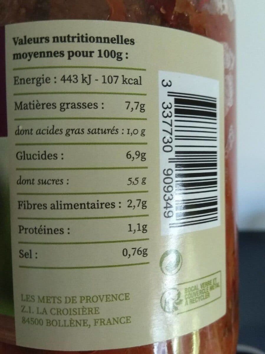 Panier du Soleil Riste d'aubergines packshot