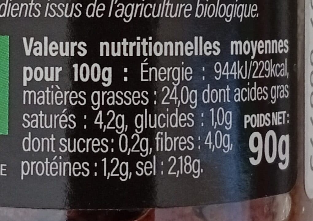 Sol'via Tapenade noire packshot
