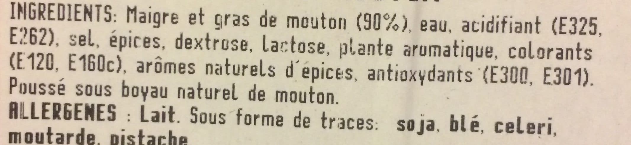 Les Paysannes Merguez mouton packshot