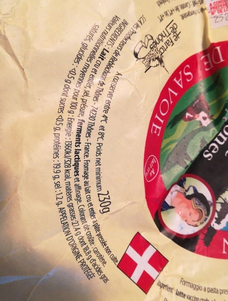 La Bergère de Thônes Reblochon Aoc packshot