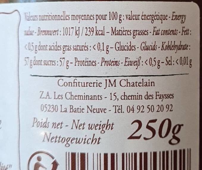 Open Food Facts Confiture à la fraise packshot
