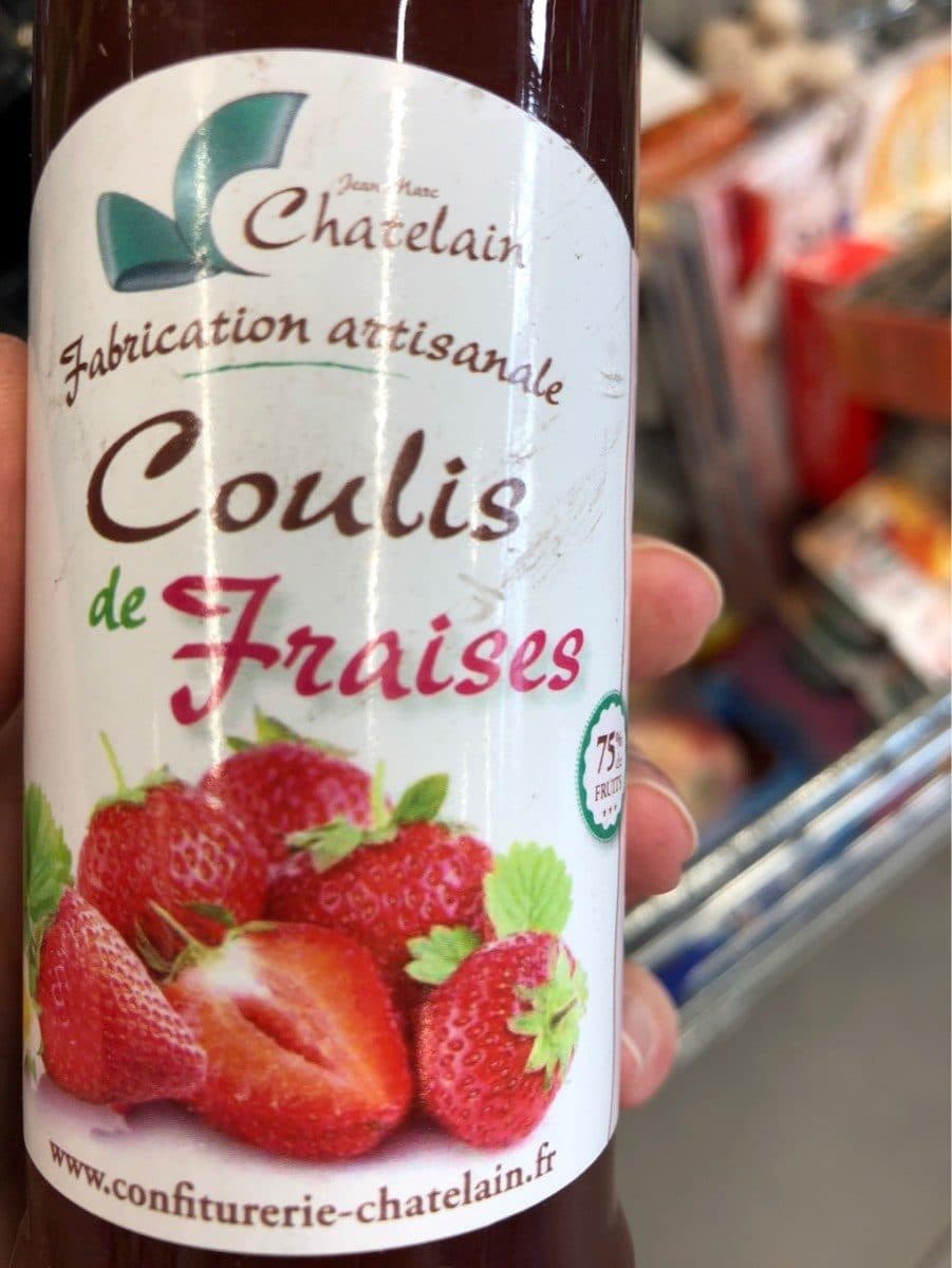 J.M. Châtelain Coulis de fraises packshot