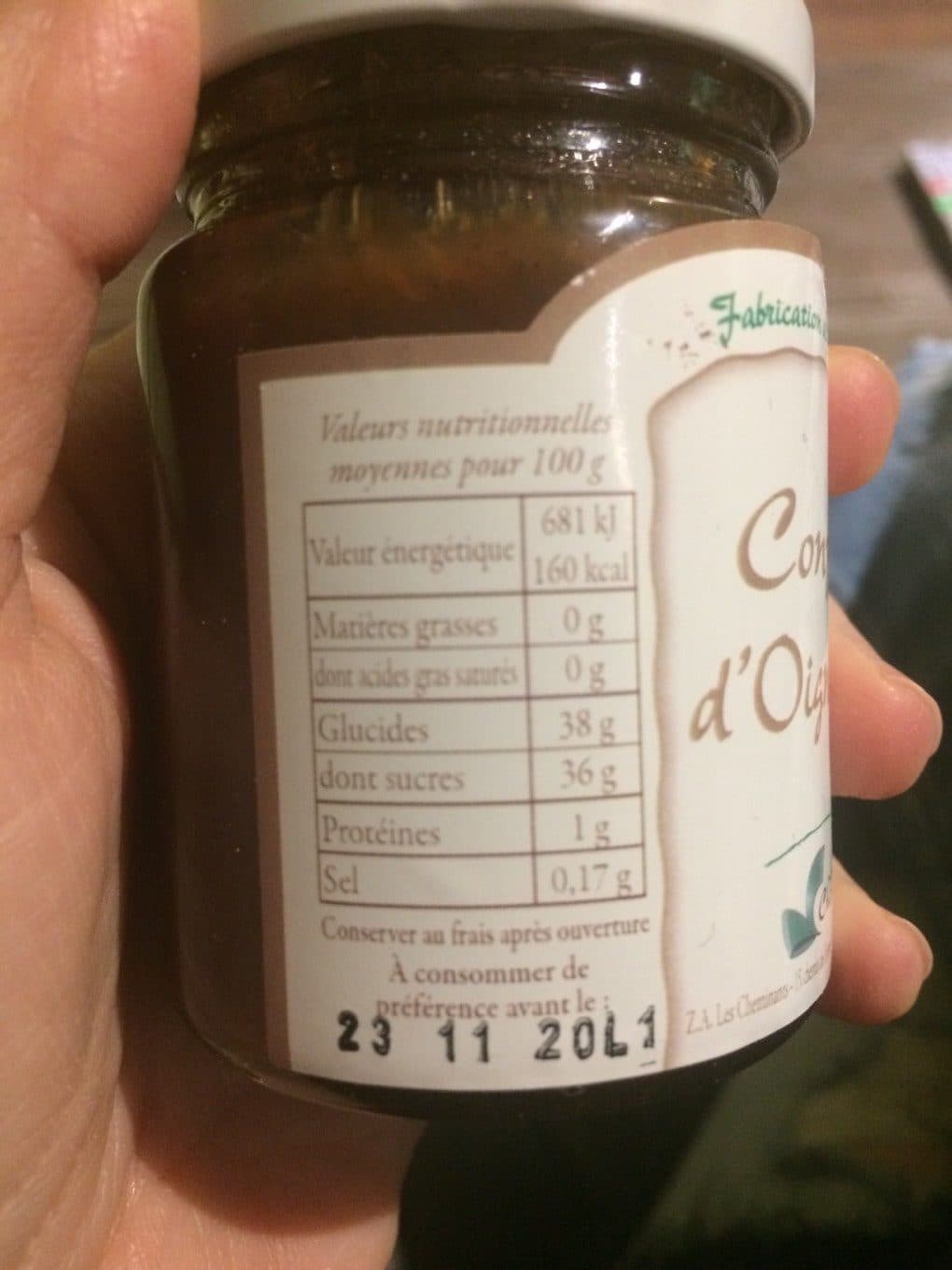 Jean Marc Chatelain Confit oignons packshot