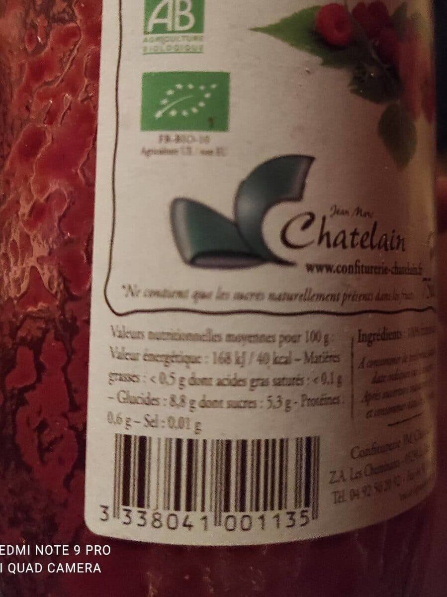 J.M. Chatelain Jus de framboises packshot