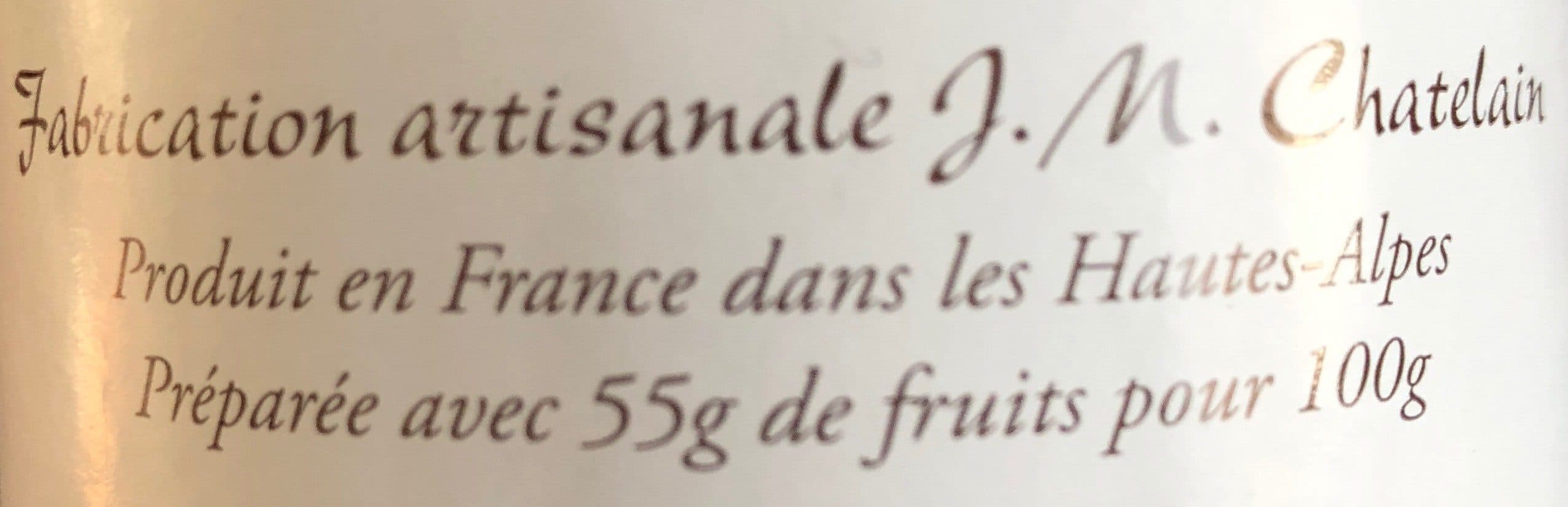 J.M. CHATELAIN Confiture Extra Mûres packshot